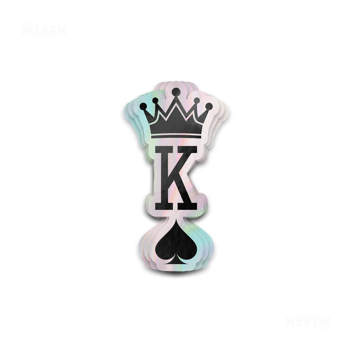 KingOfSpades Die Cut Holographic Sticker 01