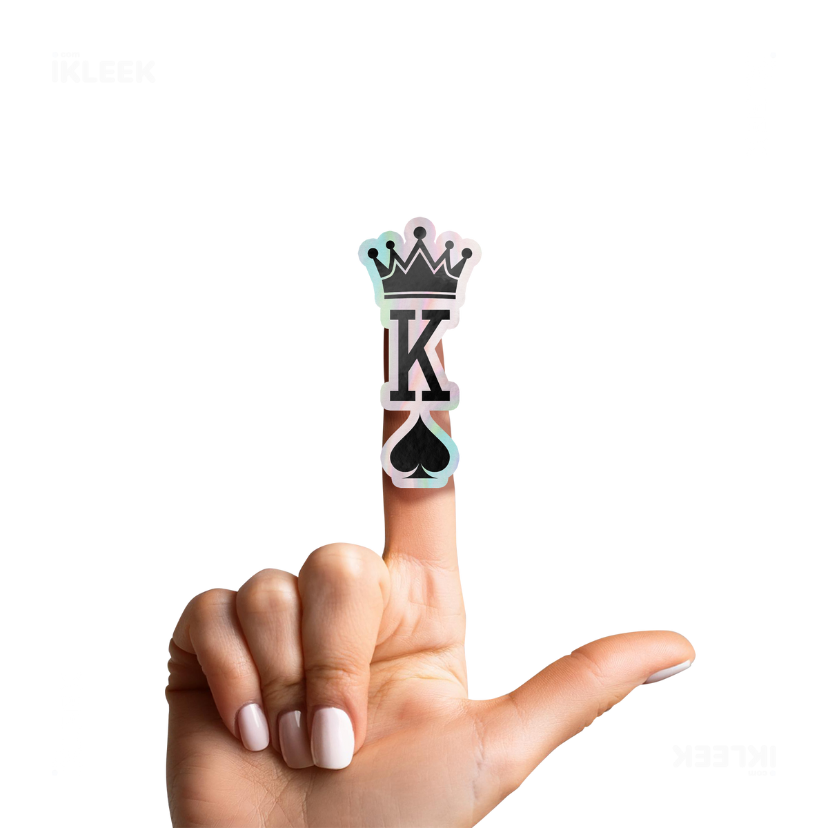 KingOfSpades Die Cut Holographic Sticker 02