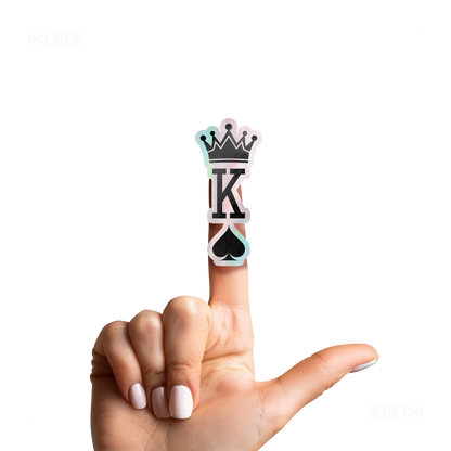 KingOfSpades Die Cut Holographic Sticker 02