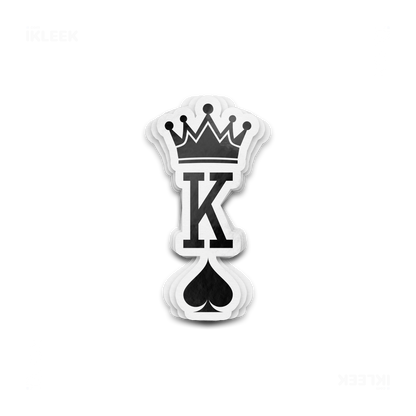 KingOfSpades Die Cut Outdoor Sticker 01 White