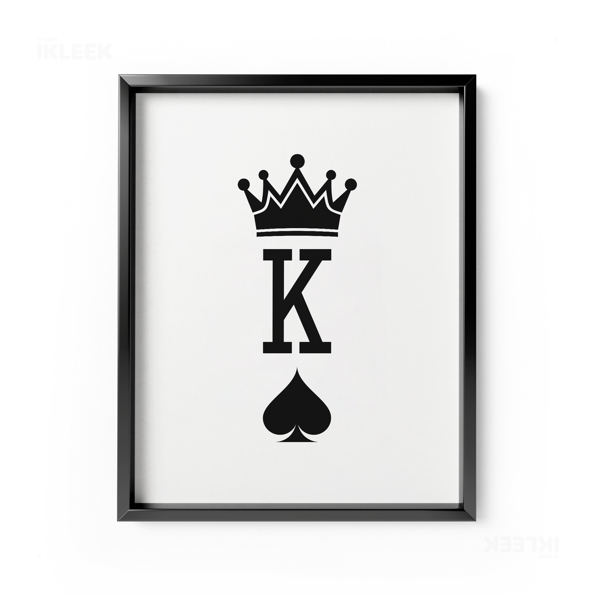 KingOfSpades Framed Poster 01 Black Aluminum