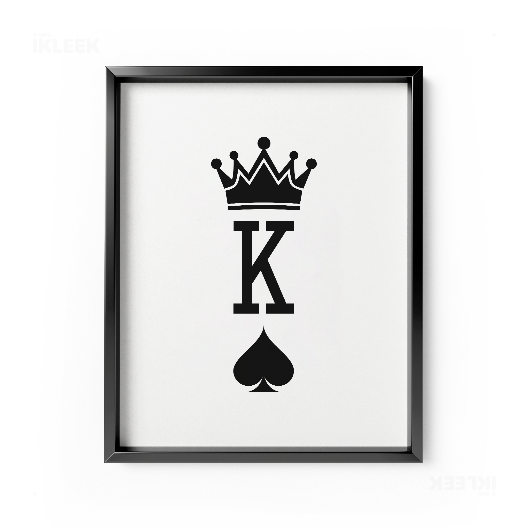 KingOfSpades Framed Poster 01 Black Aluminum