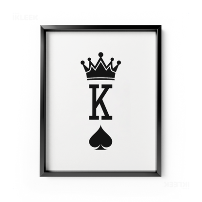 KingOfSpades Framed Poster 01 Black Aluminum