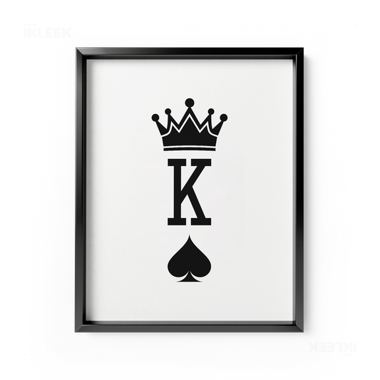 KingOfSpades Framed Poster 01 Black Aluminum