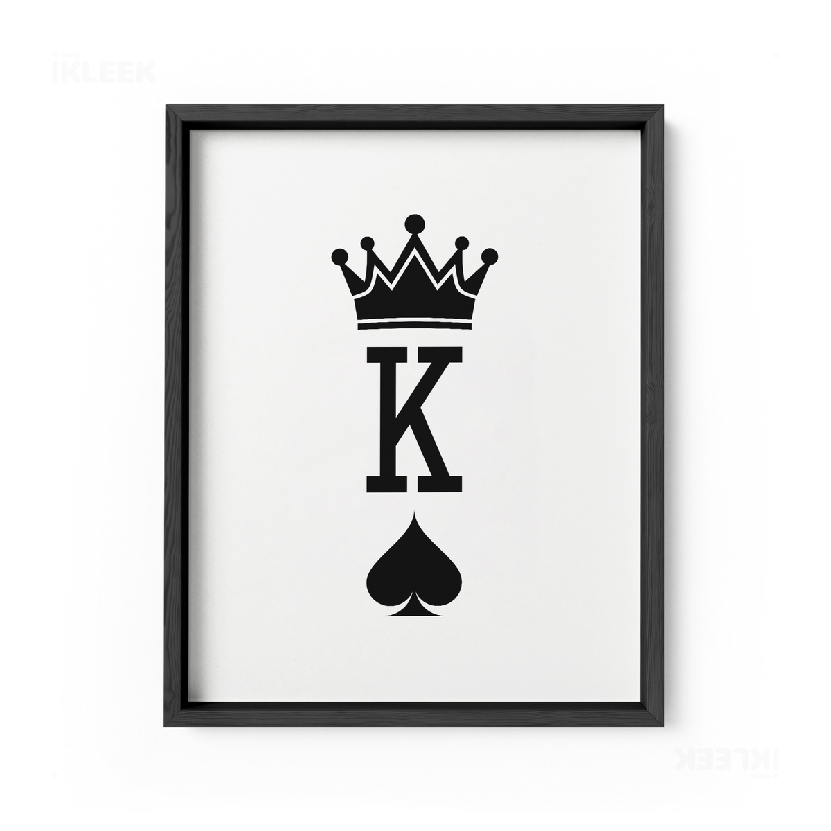 KingOfSpades Framed Poster 01 Black Wood