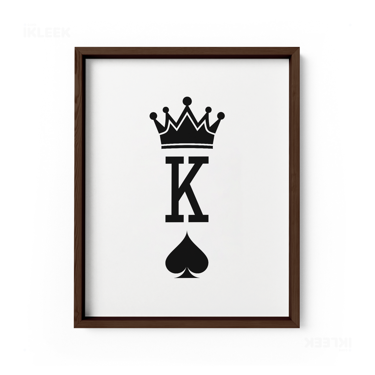 KingOfSpades Framed Poster 01 Dark Wood
