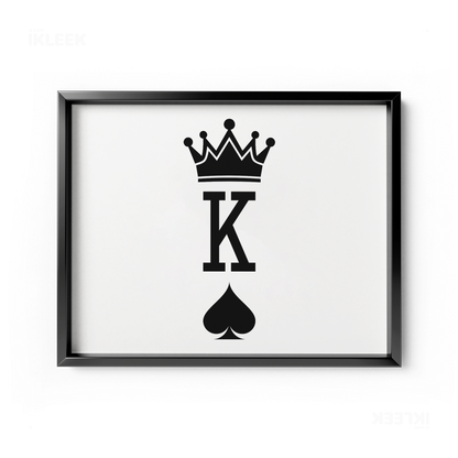 KingOfSpades Framed Poster 03 Black Aluminum