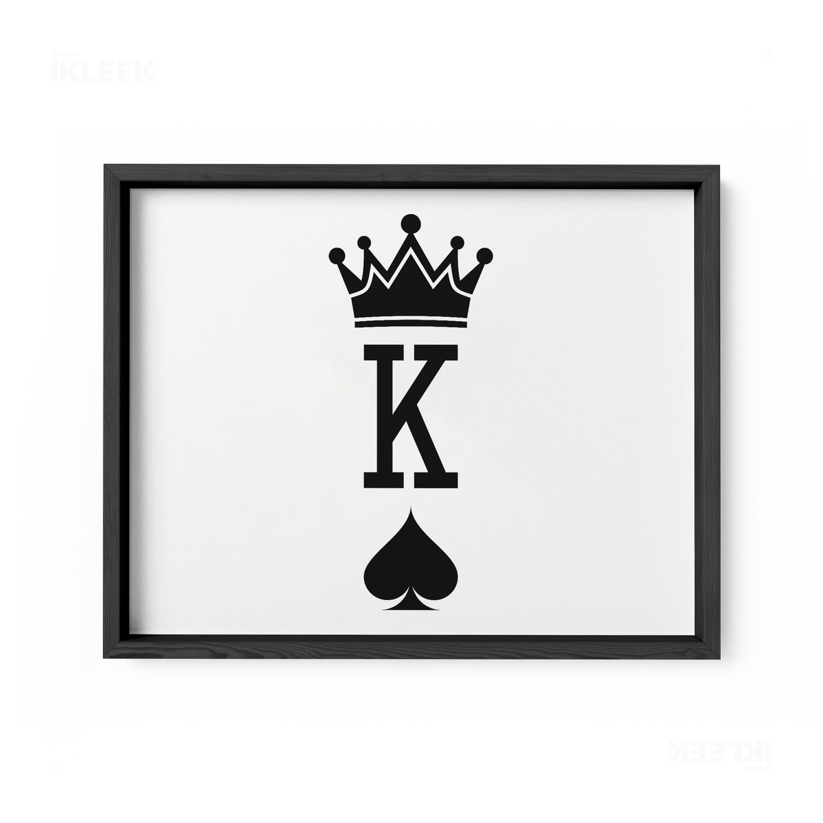 KingOfSpades Framed Poster 03 Black Wood