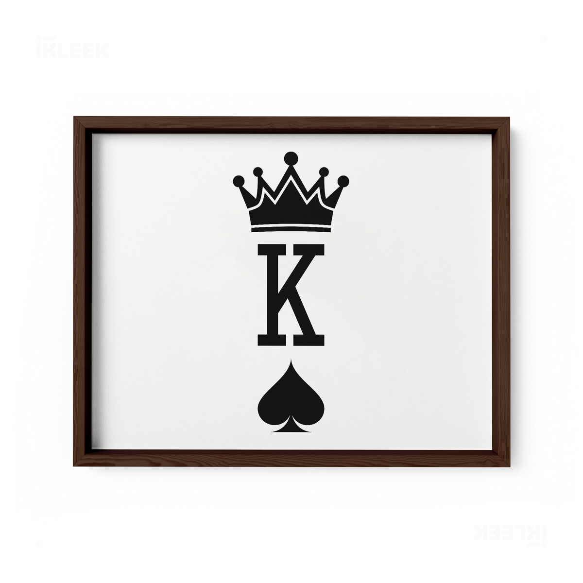 KingOfSpades Framed Poster 03 Dark Wood