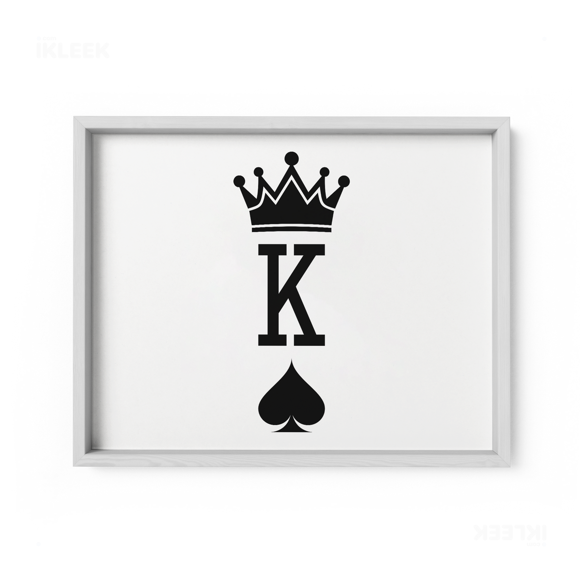 KingOfSpades Framed Poster 03 White Wood