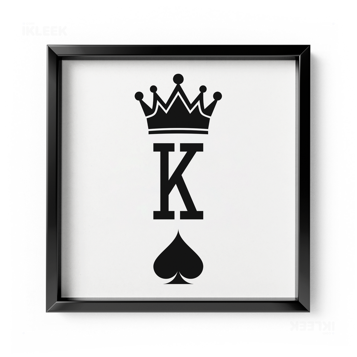 KingOfSpades Framed Poster 04 Black Aluminum