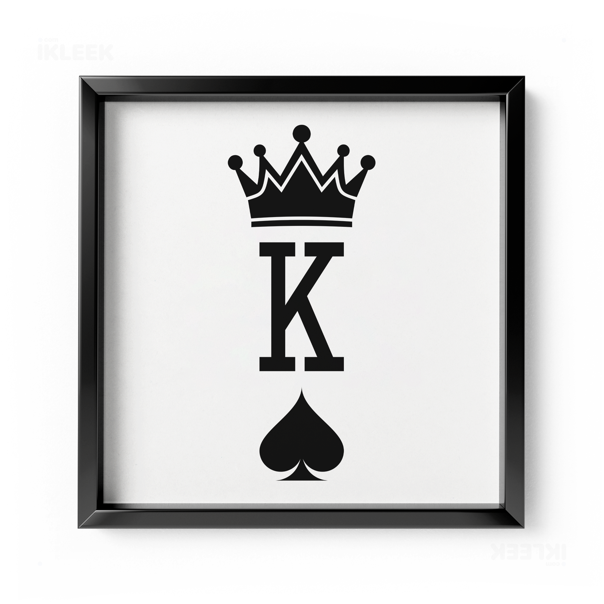 KingOfSpades Framed Poster 04 Black Aluminum