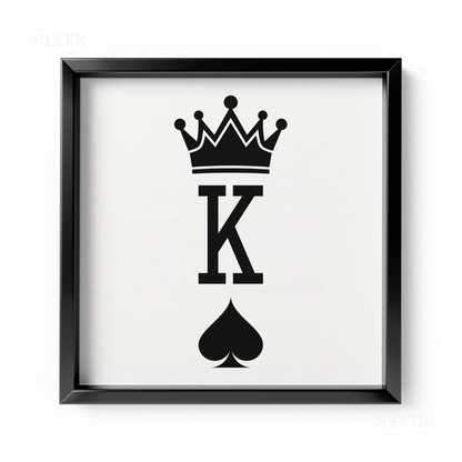 KingOfSpades Framed Poster 04 Black Aluminum