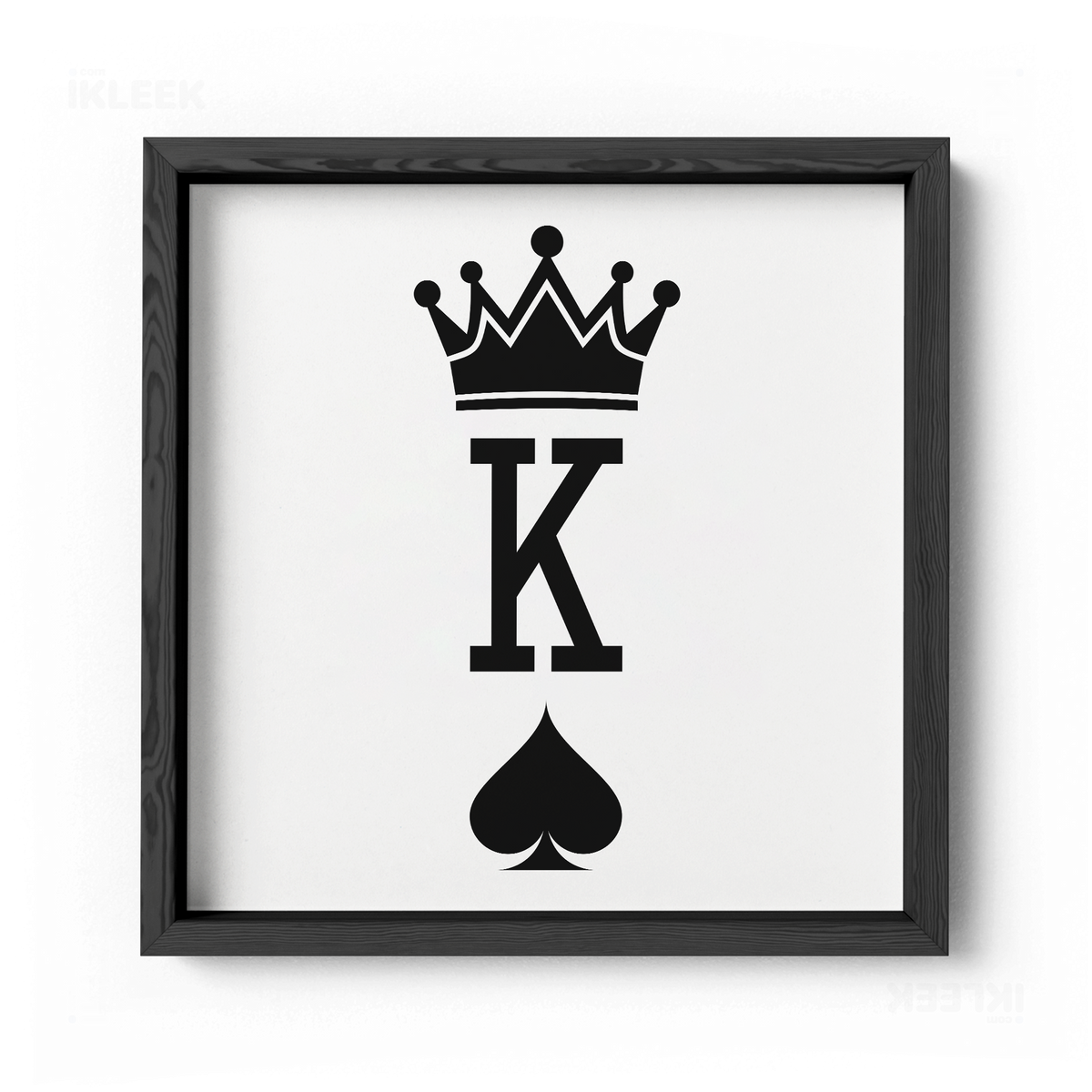 KingOfSpades Framed Poster 04 Black Wood