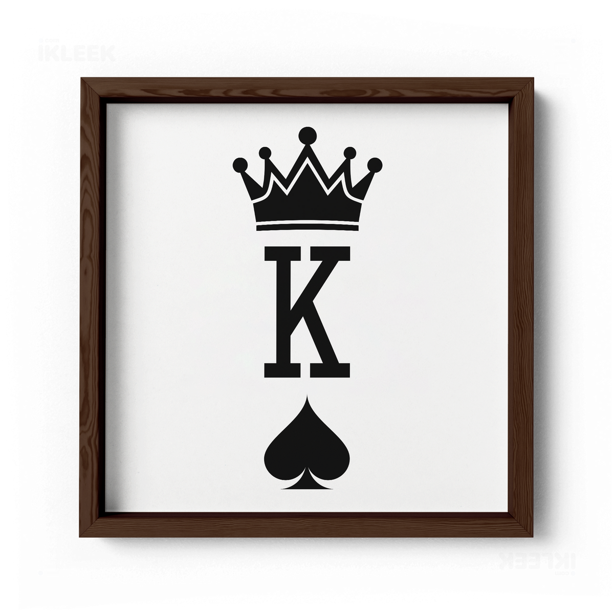 KingOfSpades Framed Poster 04 Dark Wood