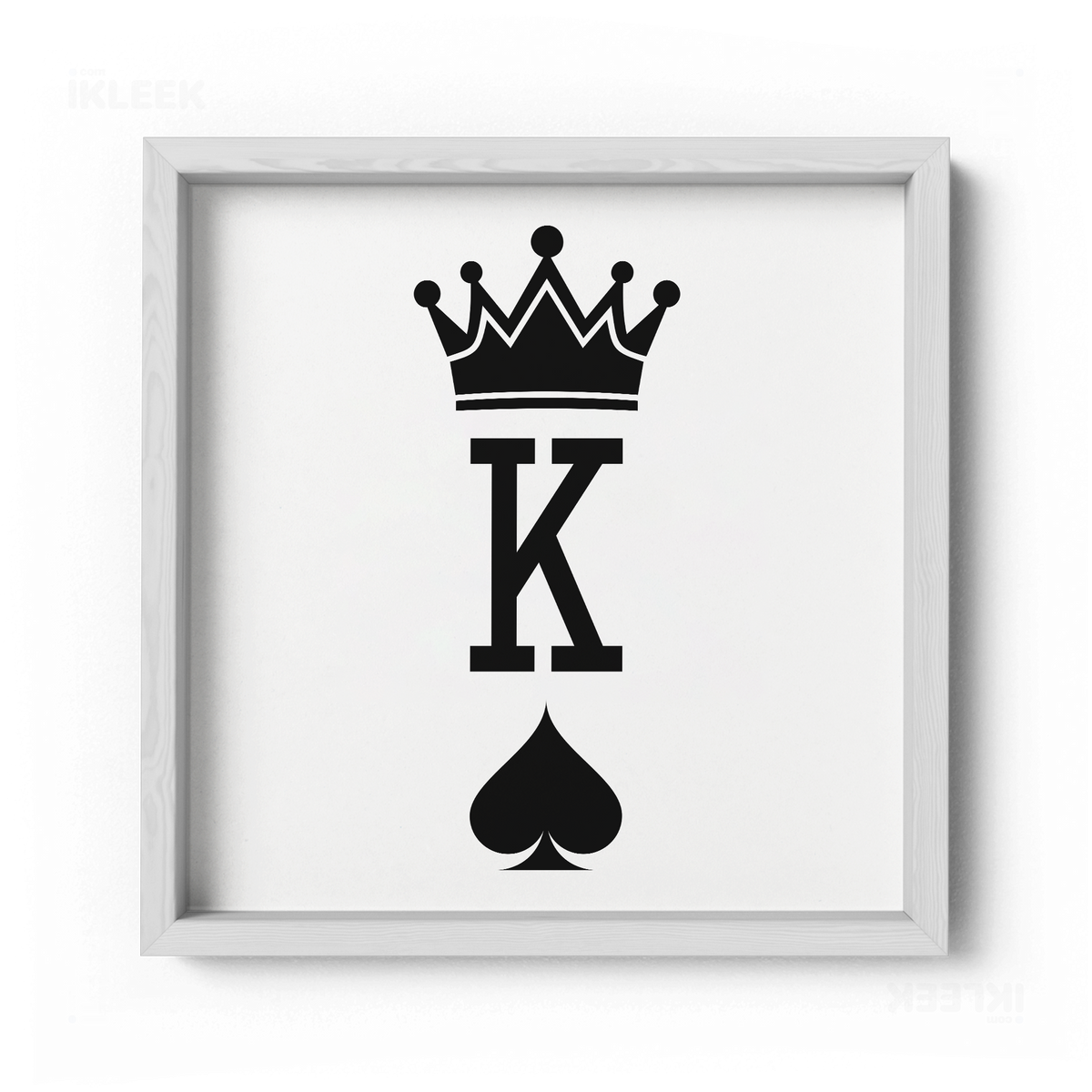 KingOfSpades Framed Poster 04 White Wood