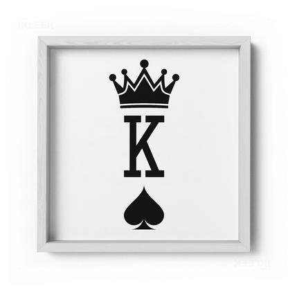 KingOfSpades Framed Poster 04 White Wood