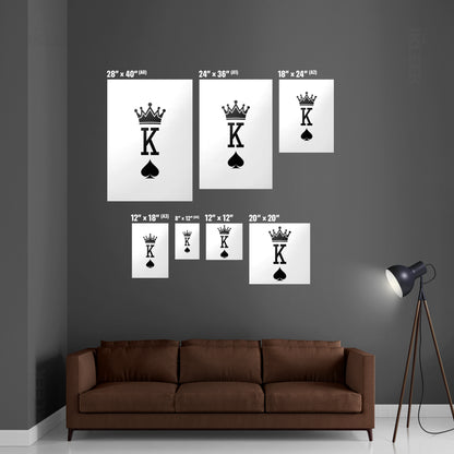 KingOfSpades Framed Poster 05 Black Aluminum
