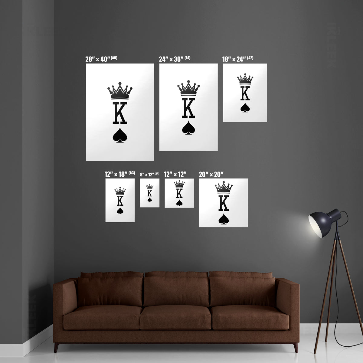 KingOfSpades Framed Poster 05 Dark Wood