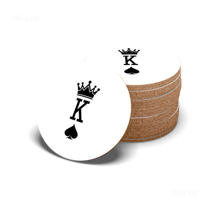 KingOfSpades High Gloss Coaster 06 Round