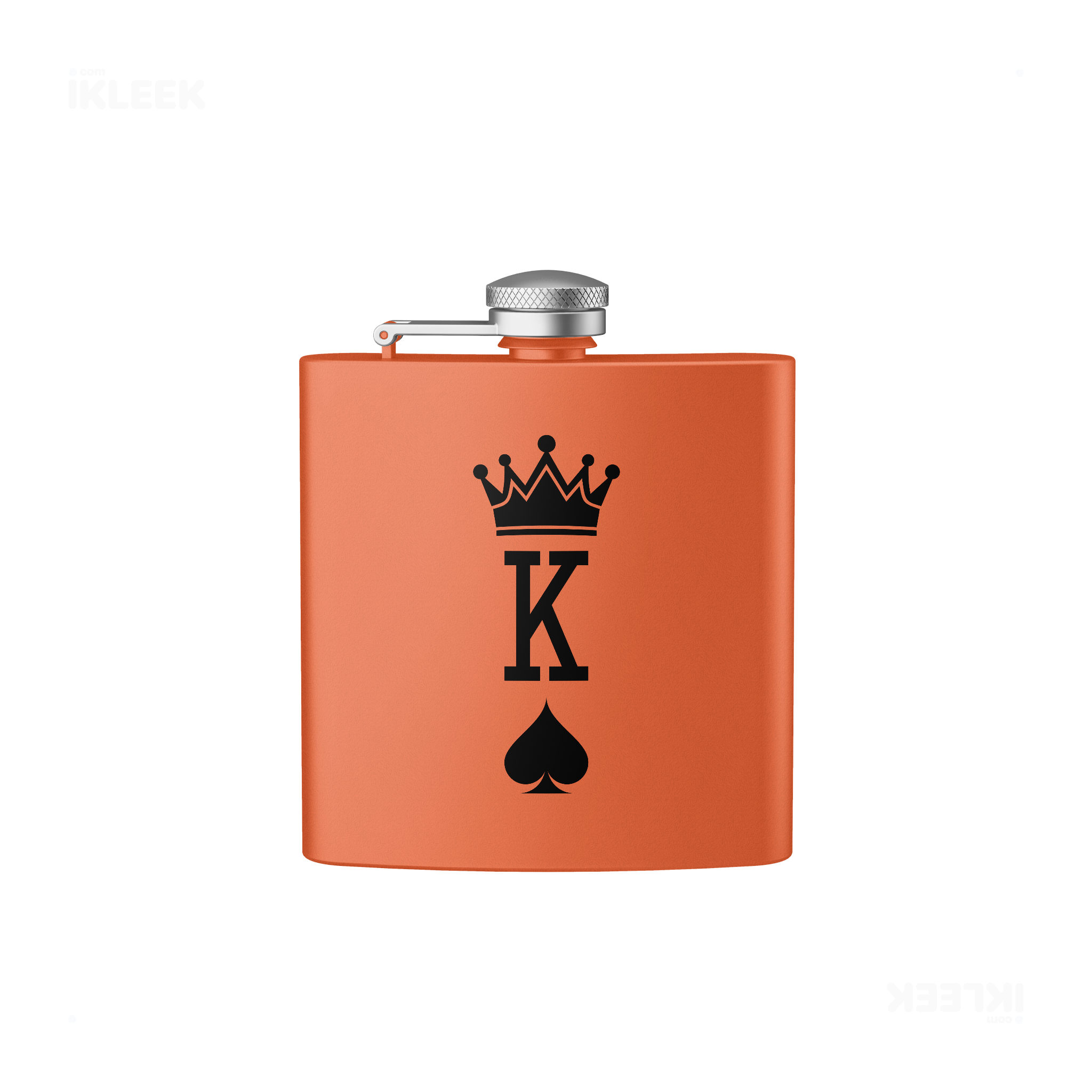KingOfSpades Hip Flasks 01 Orange