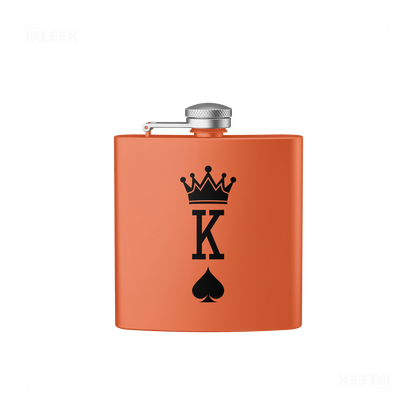 KingOfSpades Hip Flasks 01 Orange