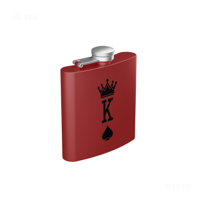 KingOfSpades Hip Flasks 03 Red