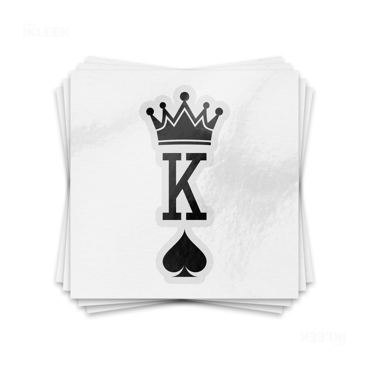 KingOfSpades Kiss Cut Sticker 01 Clear