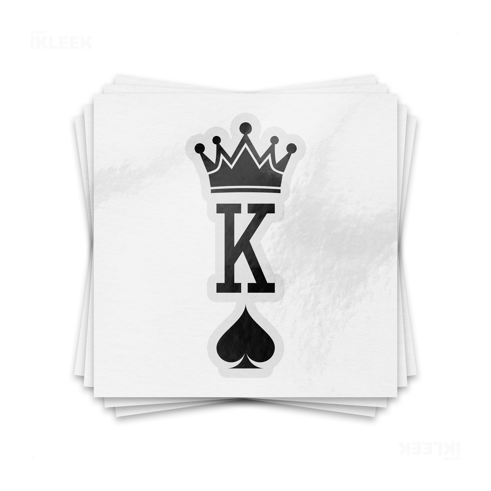 KingOfSpades Kiss Cut Sticker 01 Clear