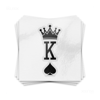 KingOfSpades Kiss Cut Sticker 01 Clear