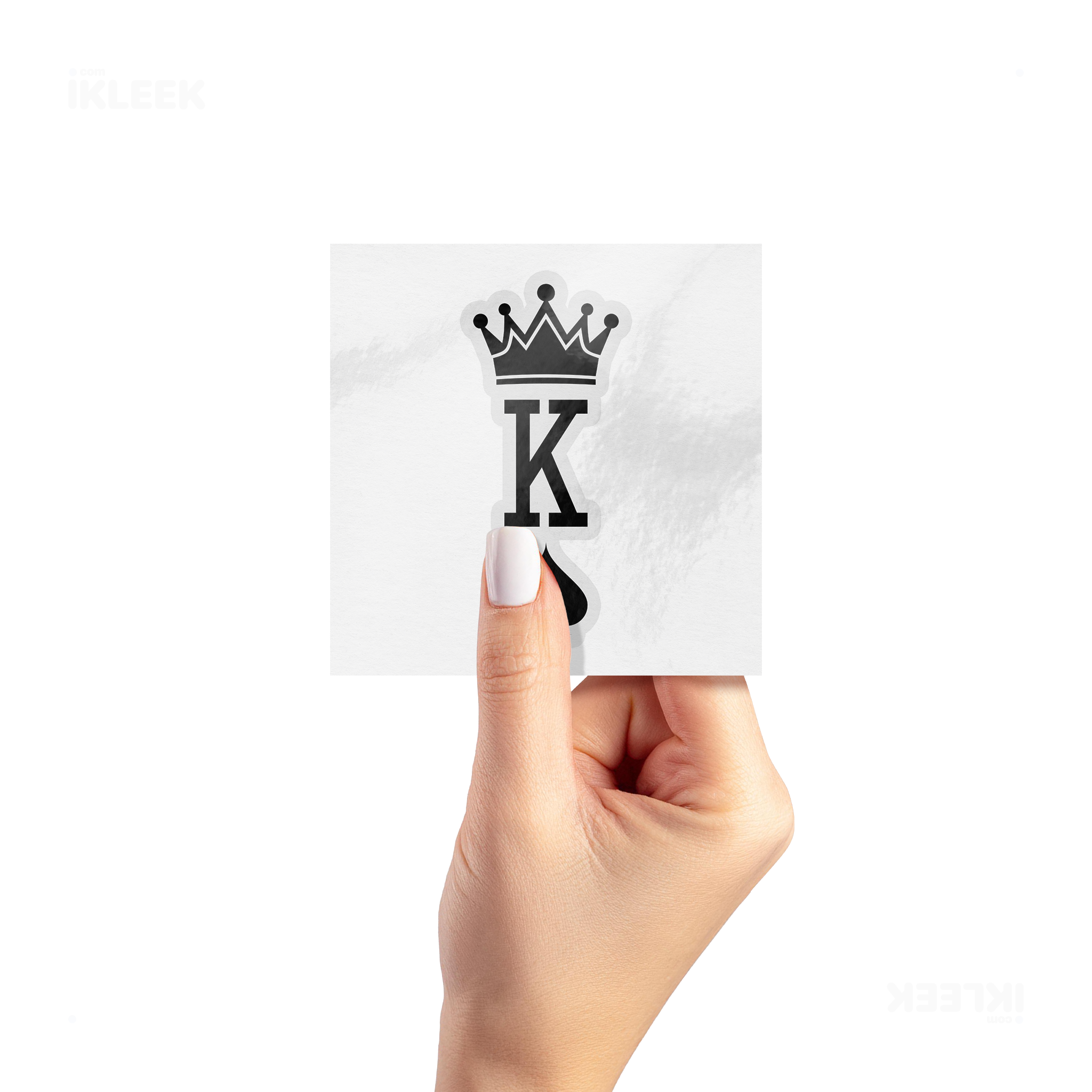 KingOfSpades Kiss Cut Sticker 02 Clear
