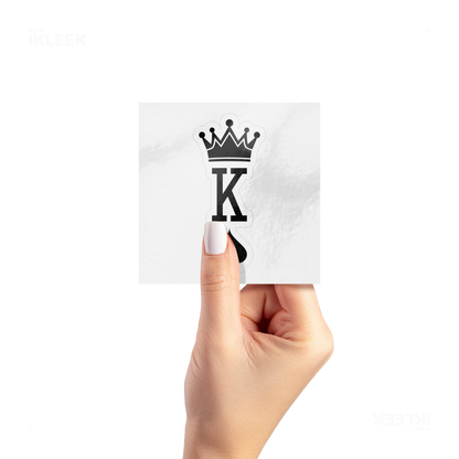 KingOfSpades Kiss Cut Sticker 02 White
