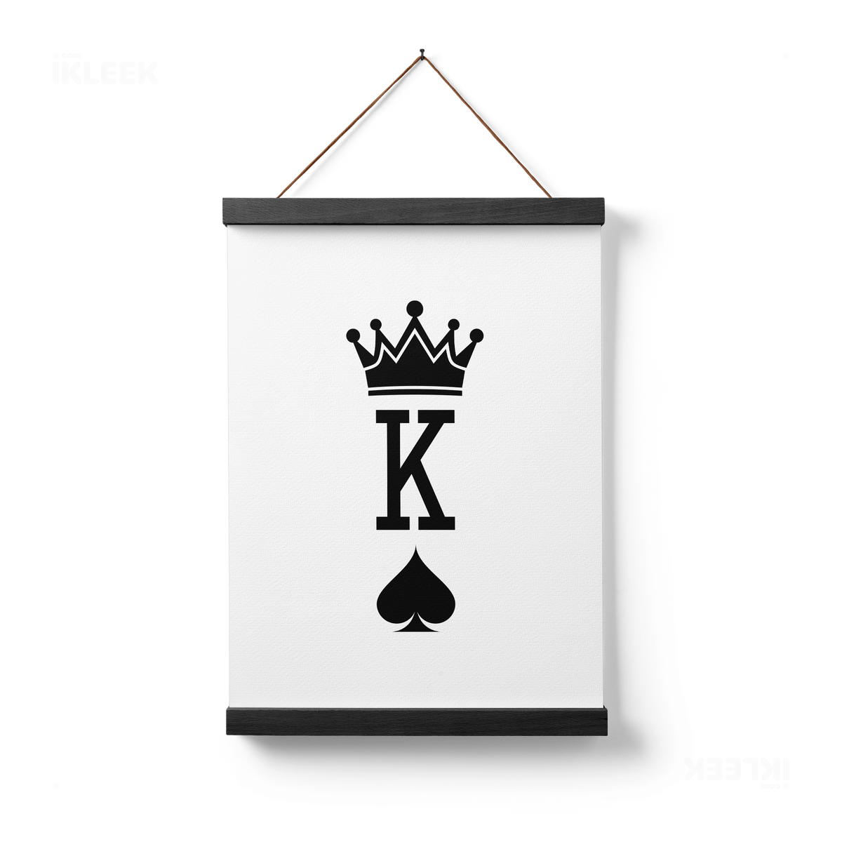 KingOfSpades Magnetic Hanger Poster 01 Black Wood