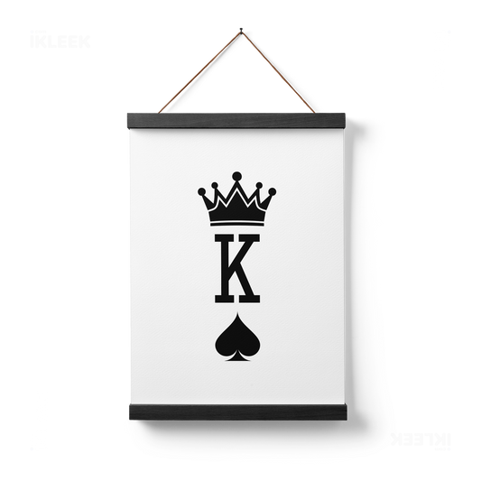 KingOfSpades Magnetic Hanger Poster 01 Black Wood