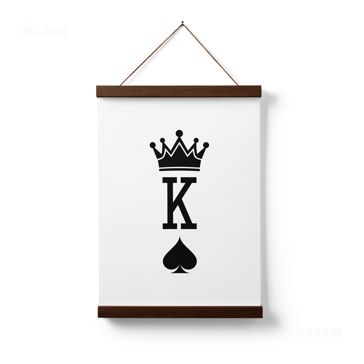 KingOfSpades Magnetic Hanger Poster 01 Dark Wood