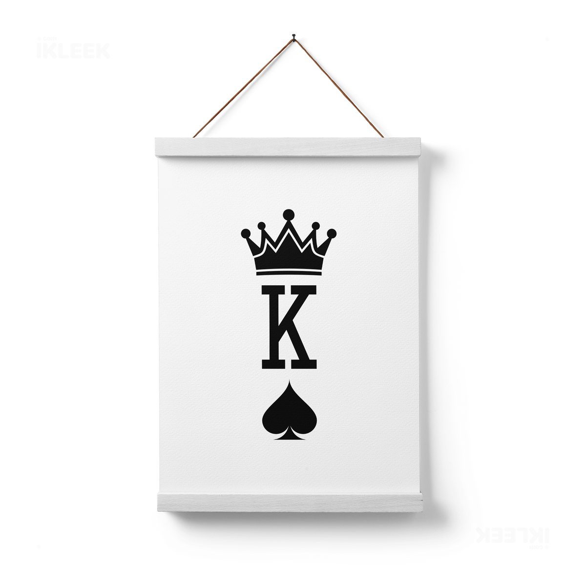 KingOfSpades Magnetic Hanger Poster 01 White Wood