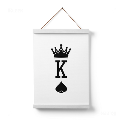 KingOfSpades Magnetic Hanger Poster 01 White Wood