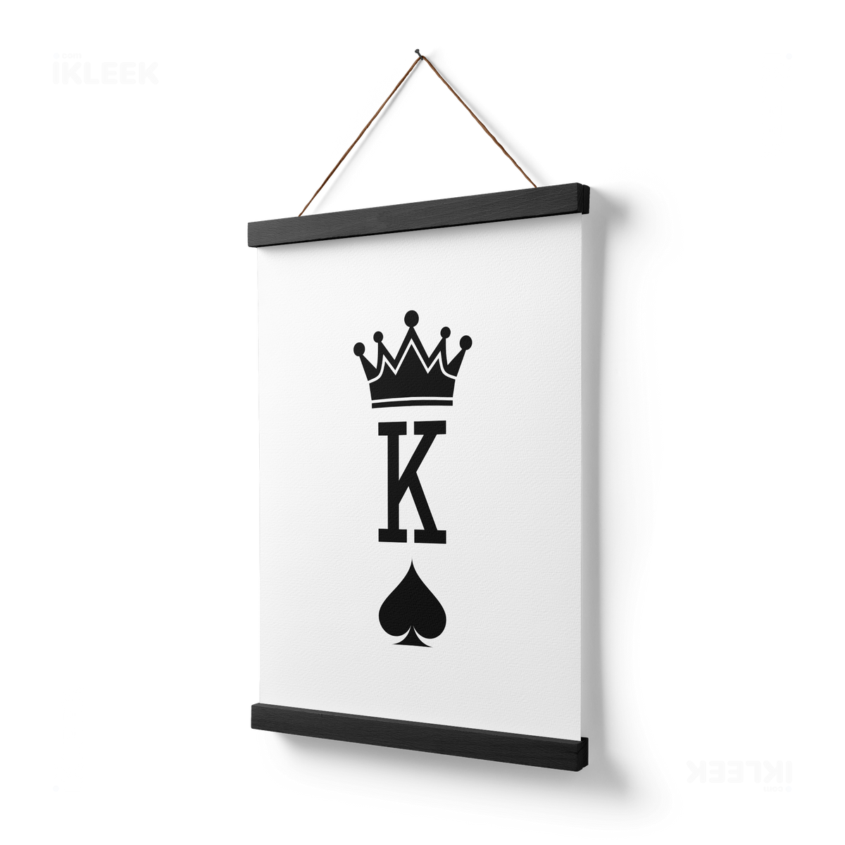 KingOfSpades Magnetic Hanger Poster 03 Black Wood