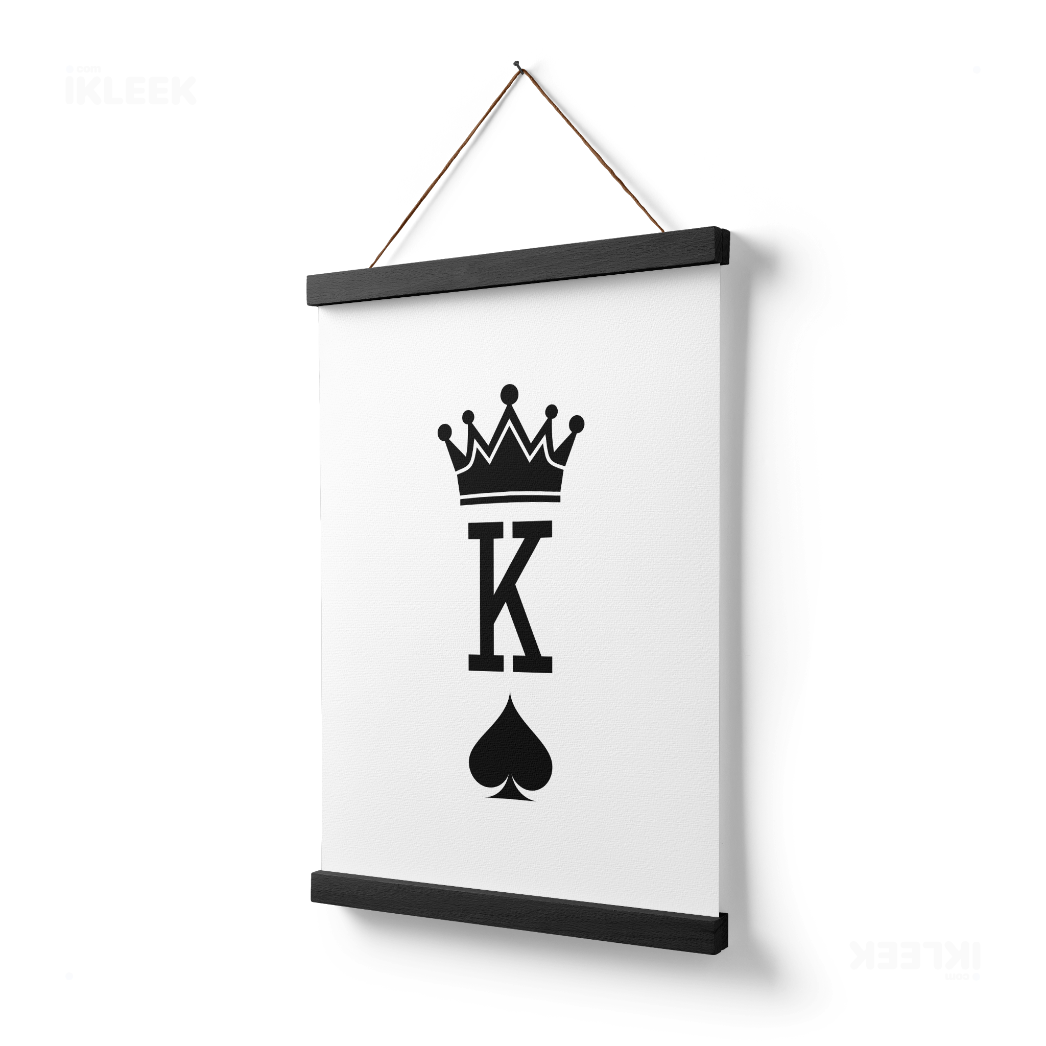 KingOfSpades Magnetic Hanger Poster 03 Black Wood