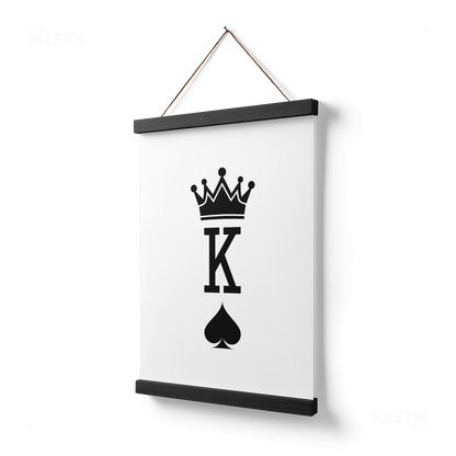KingOfSpades Magnetic Hanger Poster 03 Black Wood