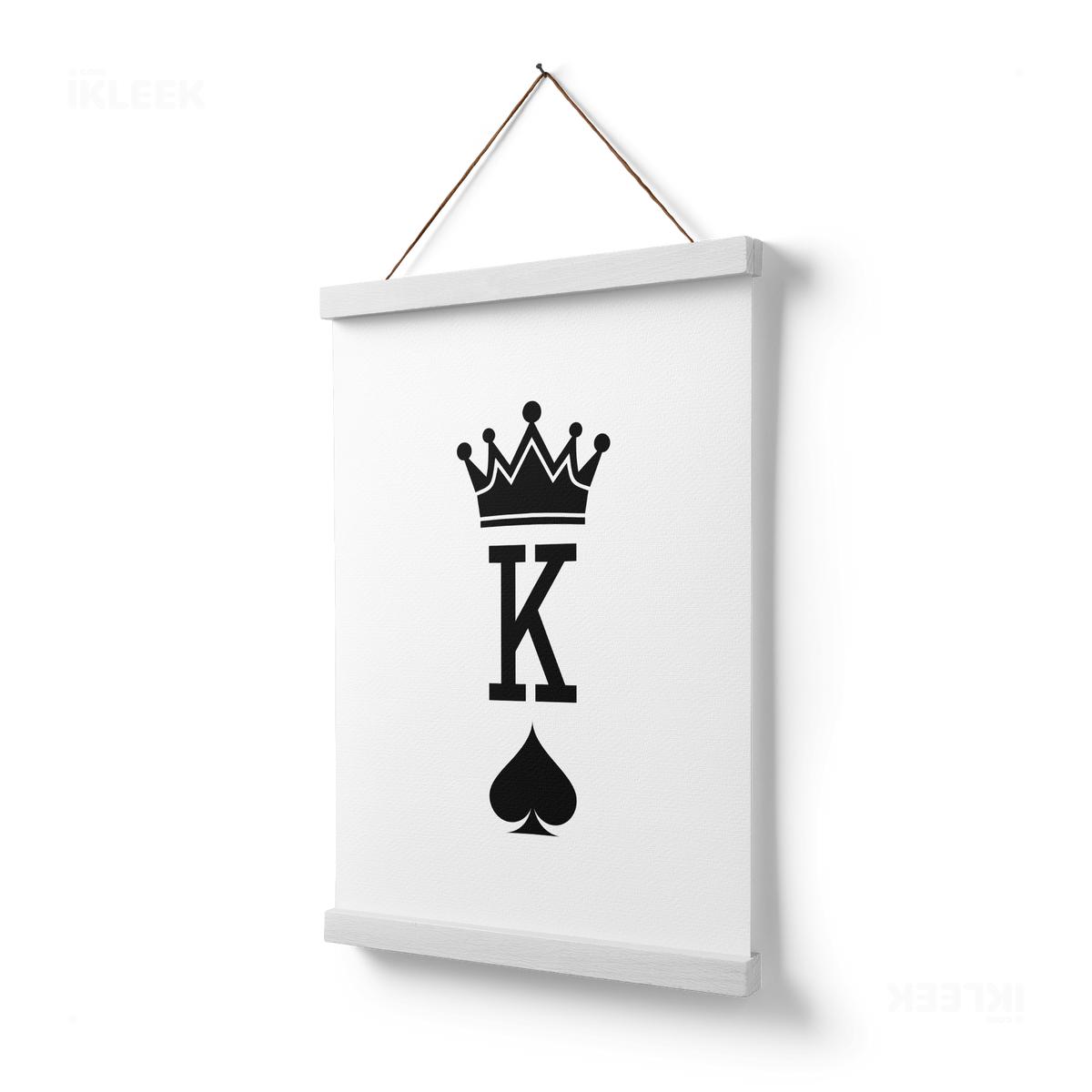 KingOfSpades Magnetic Hanger Poster 03 White Wood