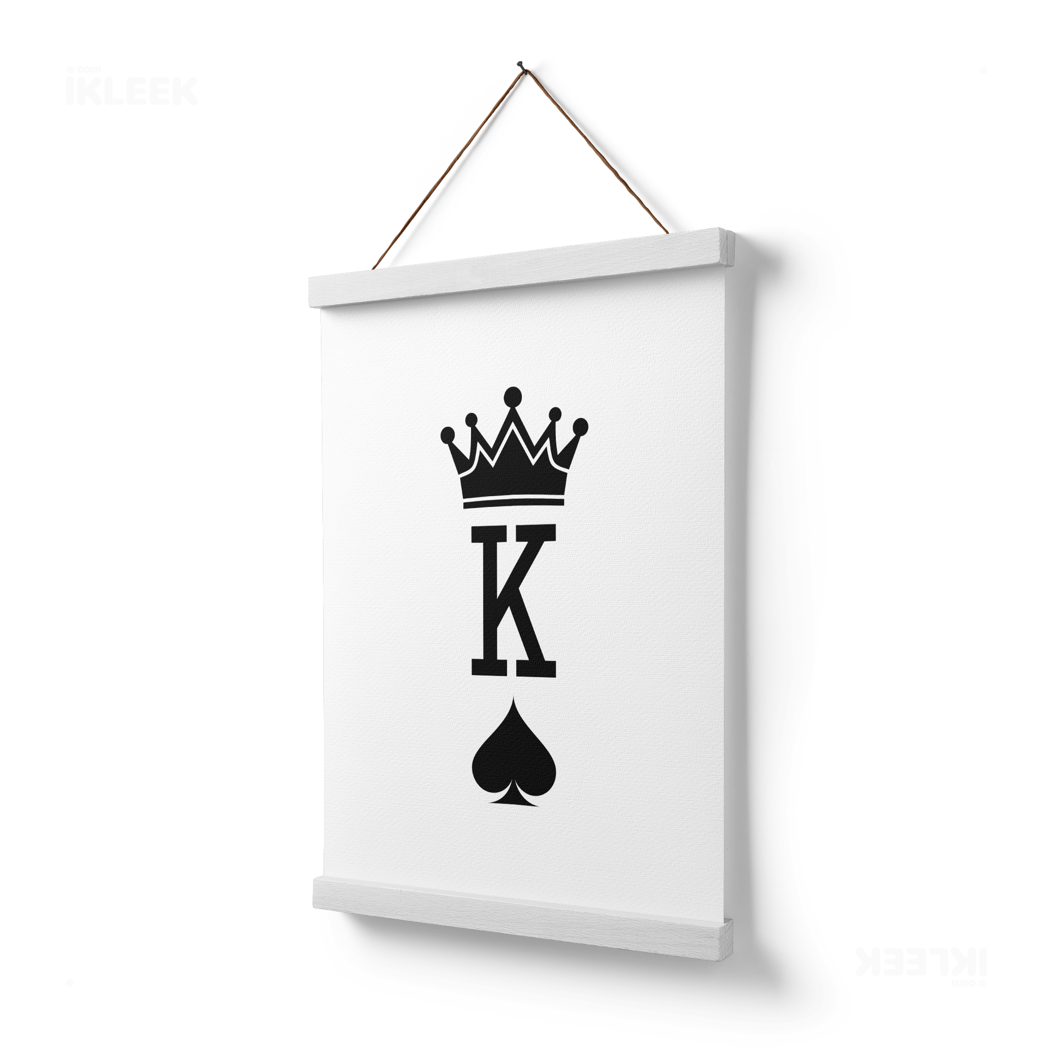 KingOfSpades Magnetic Hanger Poster 03 White Wood