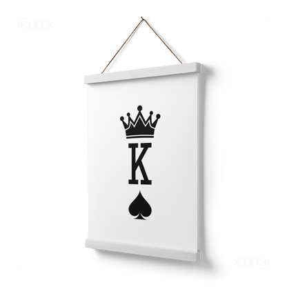 KingOfSpades Magnetic Hanger Poster 03 White Wood