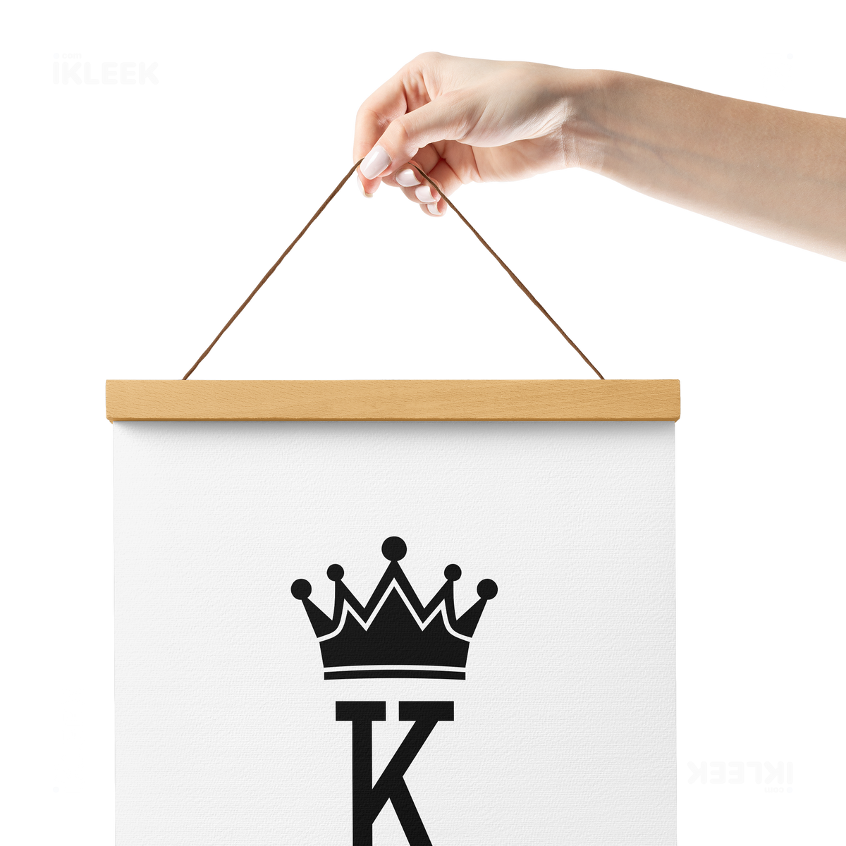 KingOfSpades Magnetic Hanger Poster 05 Natural Wood