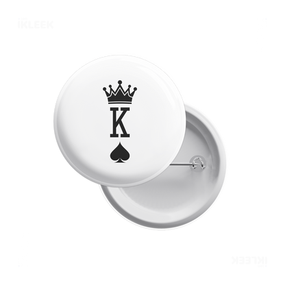 KingOfSpades Pin Buttons 01 Round