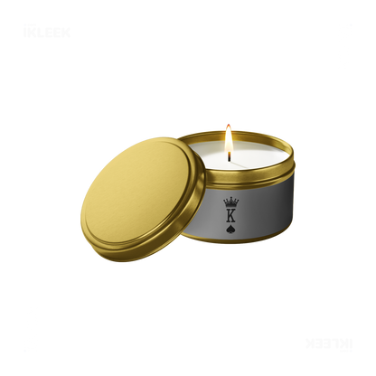 KingOfSpades Tin Candle 01 Gold