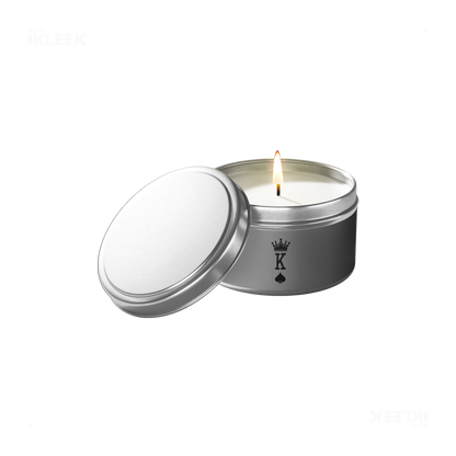 KingOfSpades Tin Candle 01 Silver