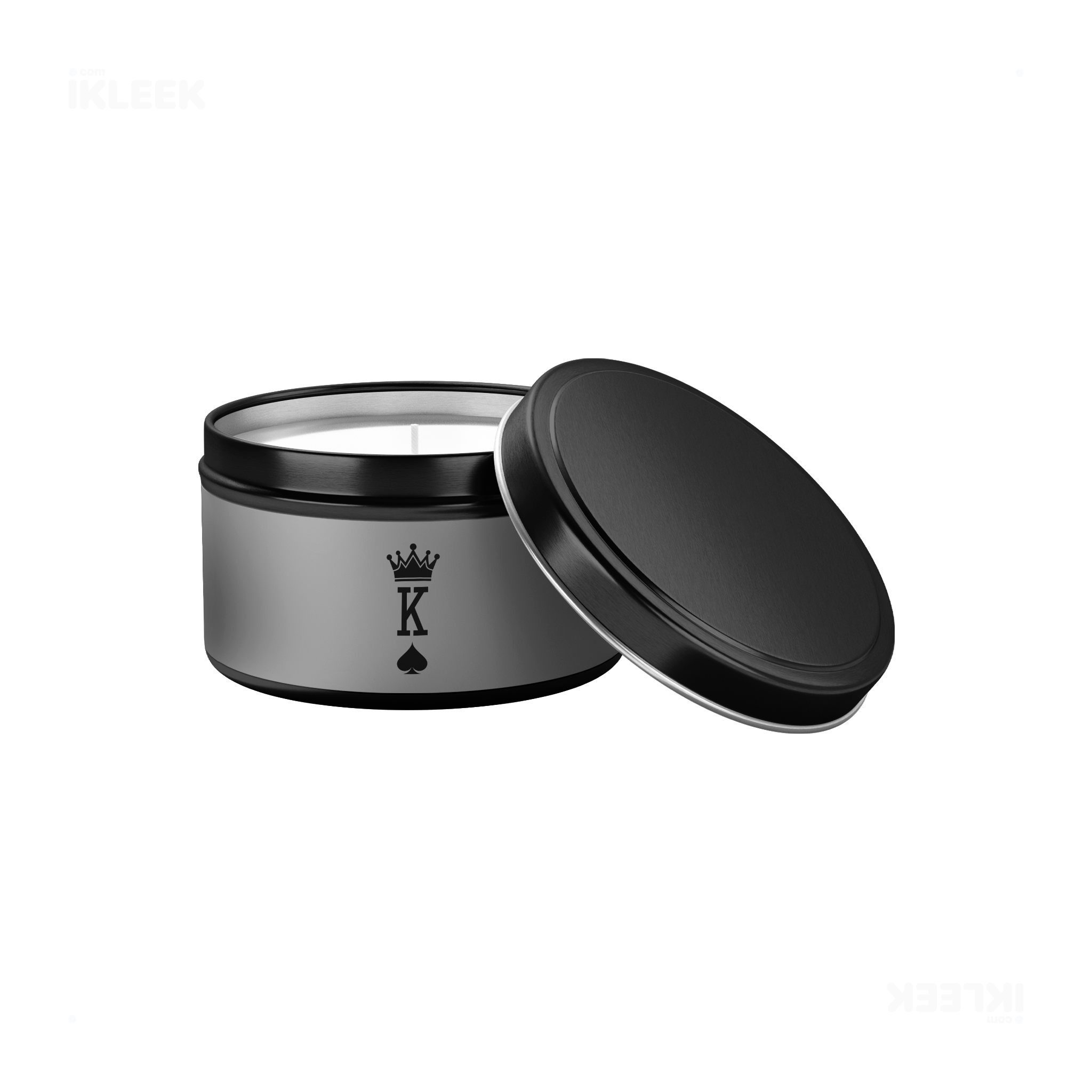 KingOfSpades Tin Candle 03 Black
