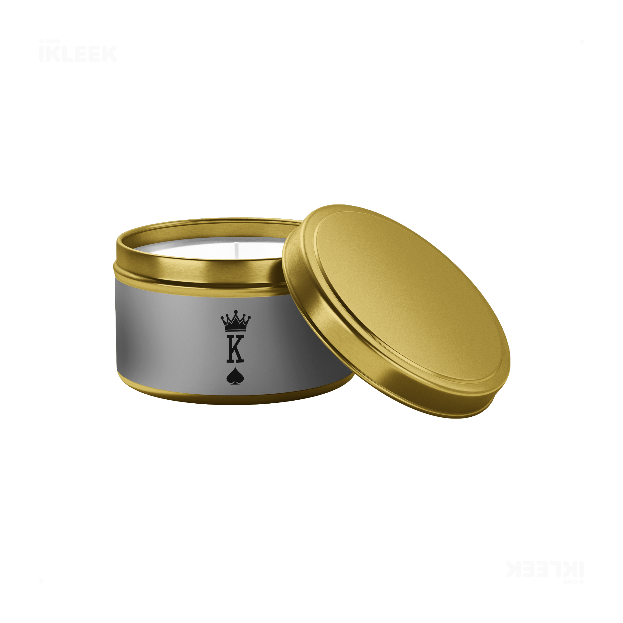 KingOfSpades Tin Candle 03 Gold
