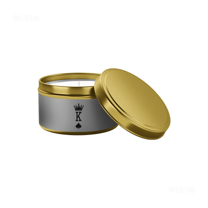 KingOfSpades Tin Candle 03 Gold